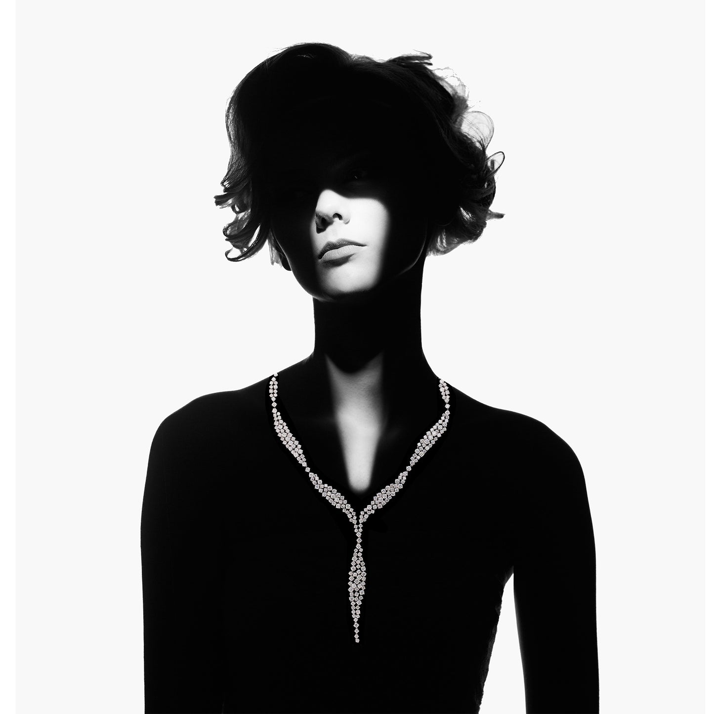 Fiume di Luce - White Gold Diamond Necklace