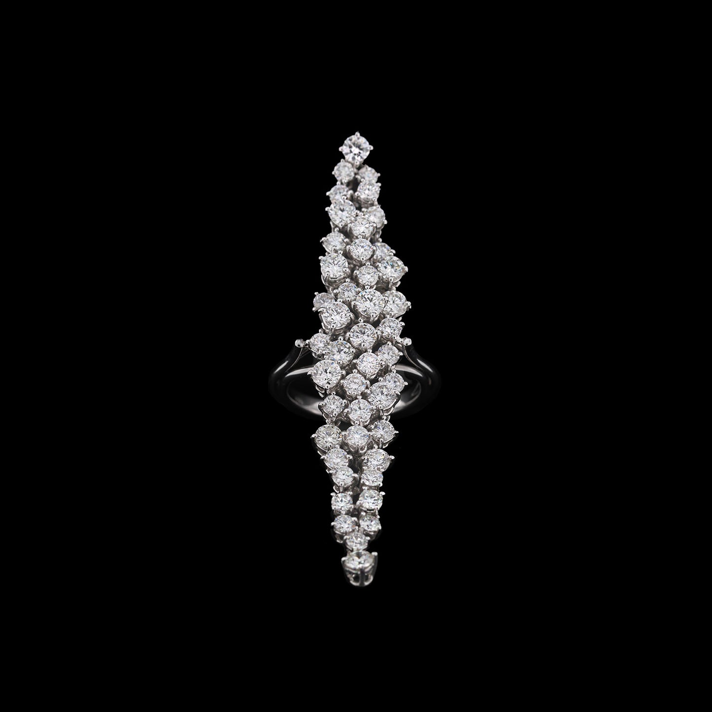 Fiume di Luce - White Gold Diamond Ring