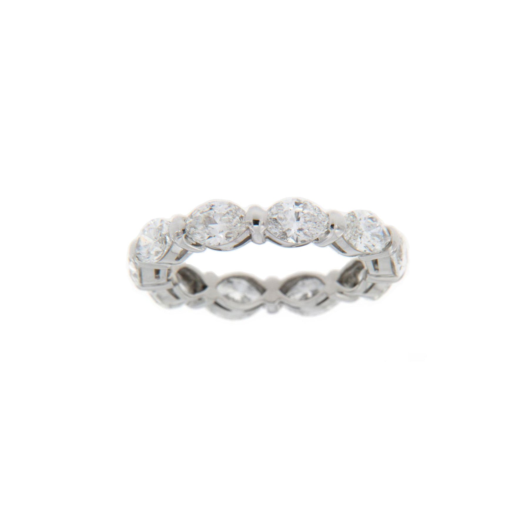 Diamonds in a fine prong setting, symbolizing everlasting love and refined elegance.